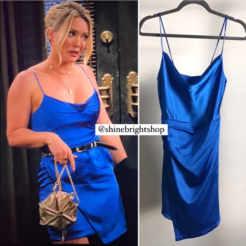 ZARA Draped Mini Dress ASO Hilary Duff New With Tag